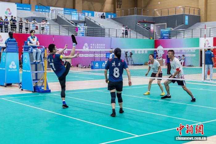 十五运会群众比赛毽球决赛收官：广东队包揽六
