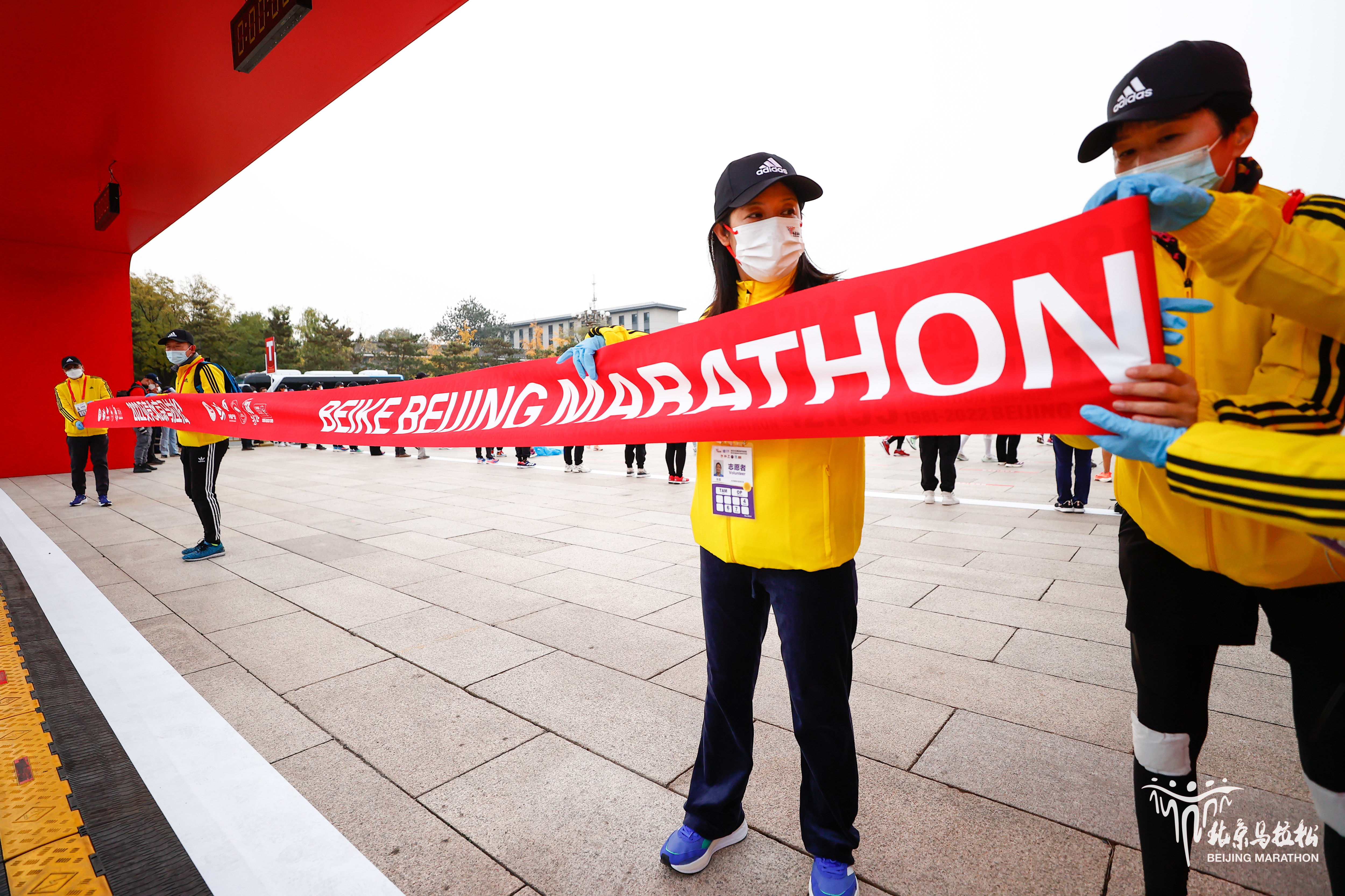 清晨的北京薄雾中，北京